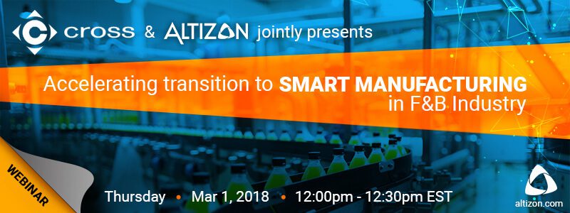 Altizon Webinar on Smart Manufacturing in F&B Industry