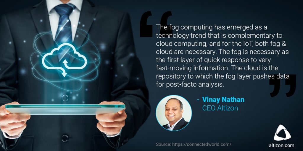 Difference between Fog computing and Cloud computing explained by Vinay Nathan